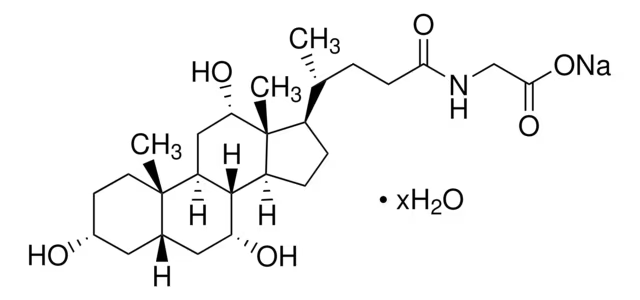 GLYCOCHOLIC ACID SODIUM SALT HYDRATE structure, CAS 338950-81-5