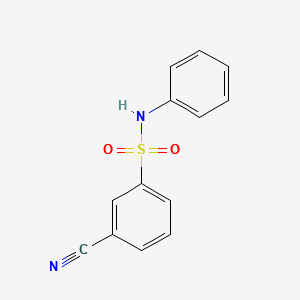 3-Cyano-N-phenylbenzenesulfonamide structure, CAS 56542-65-5