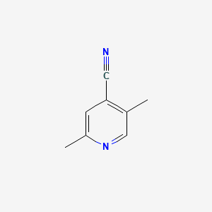 2,5-diMethylisonicotinonitrile structure, CAS 7584-10-3