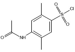 4-acetamido-2,5-dimethoxybenzenesulphonyl chloride structure, CAS 13279-58-8