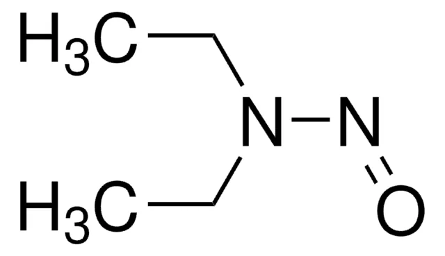 N-NITROSODIETHYLAMINE structure, CAS 55-18-5