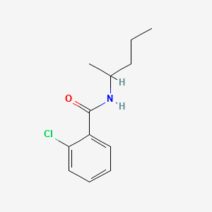 2-chloro-N-(pentan-2-yl)benzaMide structure, CAS 349136-53-4
