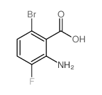 2-aMino-6-broMo-3-fluorobenzoic acid structure, CAS 1153974-98-1