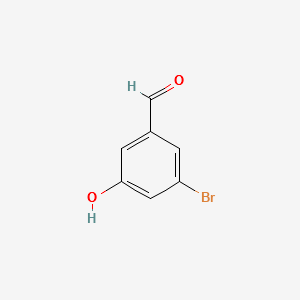 5-BROMO-3-HYDROXYBENZALDEHYDE structure, CAS 199177-26-9