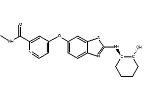 N-Methyl-4-((2-(Methylthio)benzo[d]thiazol-6-yl)oxy)picolinaMide structure, CAS 953770-85-9