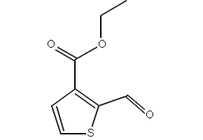 Ethyl 2-forMylthiophene-3-carboxylate structure, CAS 67808-70-2