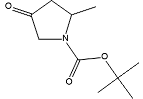1-BOC-5-Methyl-3-pyrrolidinone structure, CAS 362706-25-0