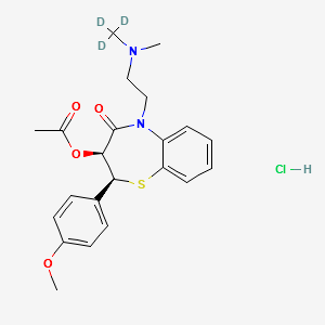 Diltiazem-d3 Hydrochloride structure, CAS 1217623-80-7