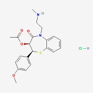 N-Desmethyl diltiazem-d4 hydrochloride structure, CAS 130606-60-9
