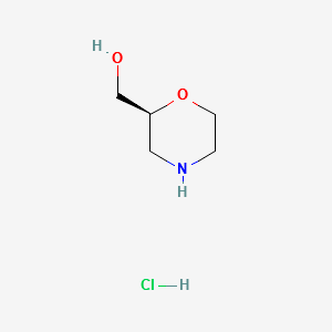 (2S)-2-Morpholinemethanol hydrochloride structure, CAS 1313584-92-7