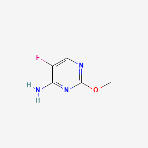 2-Methoxy-5-fluoro-4-aminopyrimidine structure, CAS 1993-63-1