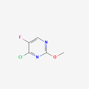 4-chloro-5-fluoro-2-methoxypyrimidine structure, CAS 1801-06-5