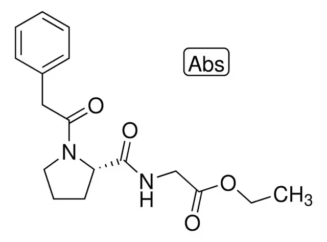 ethyl 2-[[(2S)-1-(2-phenylacetyl)pyrrolidine-2-carbonyl]amino]acetate structure, CAS 157115-85-0
