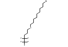 9-Bromononyl 4,4,5,5,5-pentafluoropentyl Sulfide structure, CAS 148757-89-5