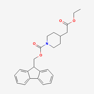 ETHYL N-FMOC-4-PIPERIDINEACETATE structure, CAS 1159983-42-2
