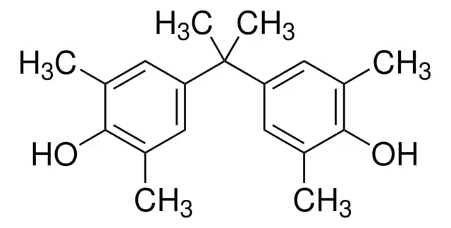 2,2-BIS(4-HYDROXY-3,5-DIMETHYLPHENYL)PROPANE structure, CAS 5613-46-7