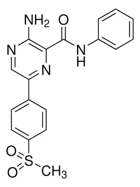 VE-821 structure, CAS 1232410-49-9