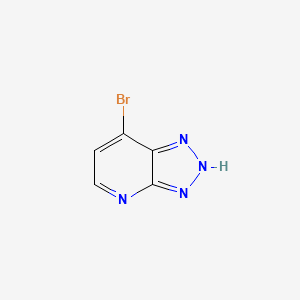 7-Bromo-3H-1,2,3-triazolo[4,5-b]pyridine structure, CAS 1781635-60-6