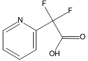 2-Pyridineacetic acid, a,a-difluoro- structure, CAS 1039621-73-2
