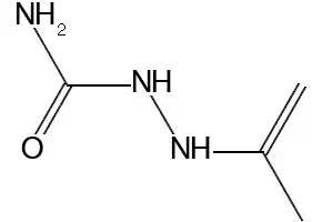ACETONE SEMICARBAZONE structure, CAS 110-20-3