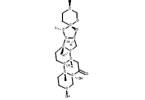 5a-hydroxylaxogenin structure, CAS 56786-63-1
