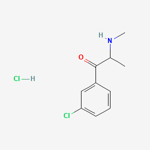3-Chloromethcathinone Hydrochloride structure, CAS 1607439-32-6