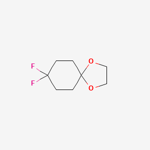8,8-difluoro-1,4-dioxaspiro[4.5]decane structure, CAS 176251-49-3
