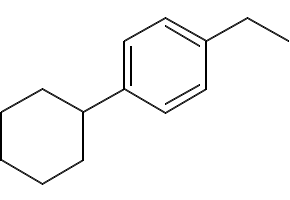 1-cyclohexyl-4-ethylbenzene structure, CAS 4501-39-7
