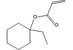 2-Propenoic acid, 1-ethylcyclohexyl ester structure, CAS 251909-25-8