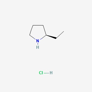 (R)-2-ethylpyrrolidine hydrochloride structure, CAS 460748-80-5