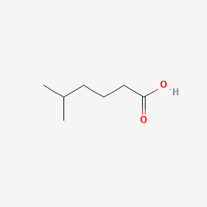 5-METHYLHEXANOIC ACID structure, CAS 628-46-6