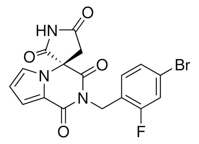 (3R)-2'-(4-Bromo-2-fluorobenzyl)spiro[pyrrolidine-3,4'-1'H-pyrrolo[1,2-a]pyrazine]-1',2,3',5(2'H)-tetraone structure, CAS 147254-64-6