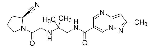 Anagliptin structure, CAS 739366-20-2