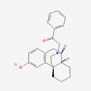 levophenacylmorphan structure, CAS 10061-32-2