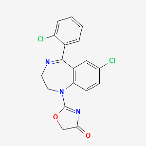 Reclazepam structure, CAS 76053-16-2