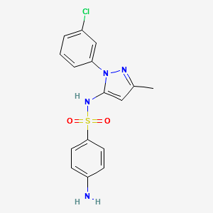 Sulfaclorazole structure, CAS 54063-55-7