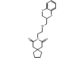 Binospirone structure, CAS 102908-59-8