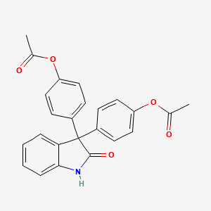 oxyphenisatine di(acetate) structure, CAS 115-33-3