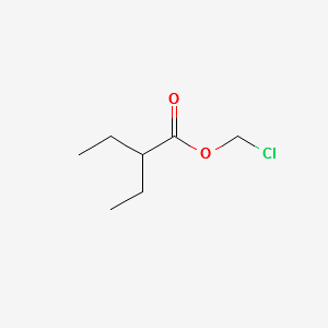 2-Ethylbutyric acid chloromethyl ester structure, CAS 40930-71-0