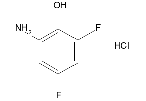2-amino-4,6-dichlorophenol hydrochloride structure, CAS 5959-39-7