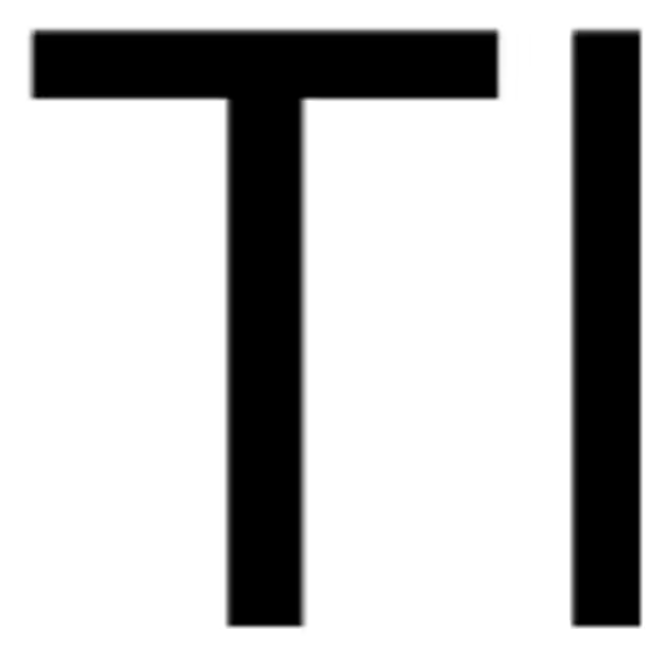 THALLIUM structure, CAS 7440-28-0