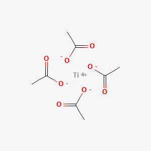 titanium(4+) acetate structure, CAS 13057-42-6