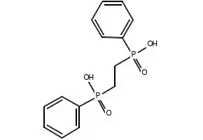 ethane-1,2-diylbis(phenylphosphinic acid) structure, CAS 1089-77-6