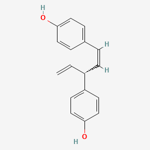 4-[(1E,3R)-3-(4-hydroxyphenyl)penta-1,4-dienyl]phenol structure, CAS 96895-25-9