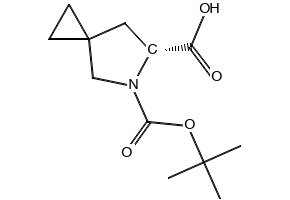 (R)-5-BOC-5-AZASPIRO[2.4]HEPTANE-6-CARBOXYLIC ACID structure, CAS 1454843-78-7