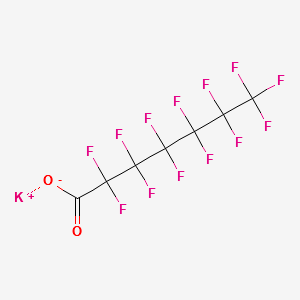 Potassium perfluoroheptanoate structure, CAS 21049-36-5
