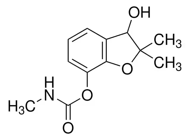 CARBOFURAN-3-HYDROXY structure, CAS 16655-82-6