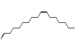 CIS-9-HEXADECENAL, 95 structure, CAS 56219-04-6