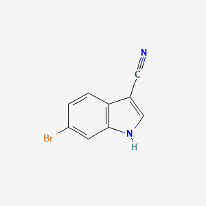 6-Bromo-3-cyanoindole structure, CAS 224434-83-7