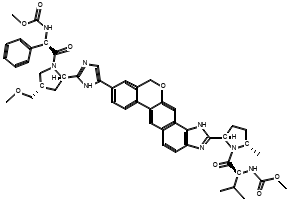 Velpatasvir structure, CAS 1377049-84-7